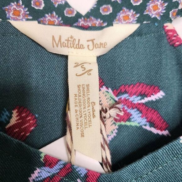 Matilda Jane Evergreen Dream Jumpsuit Romper Size Small Butterfly Birds - Picture 9 of 9